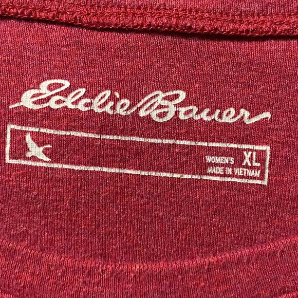 Eddie Bauer long sleeve red wine top, size XL - Picture 8 of 9